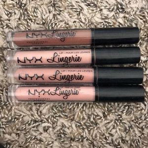 4 pack of NYX Lingerie. NEVER BEFORE USED!